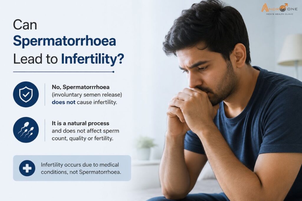 Can spermatorrhoea lead to infertility?