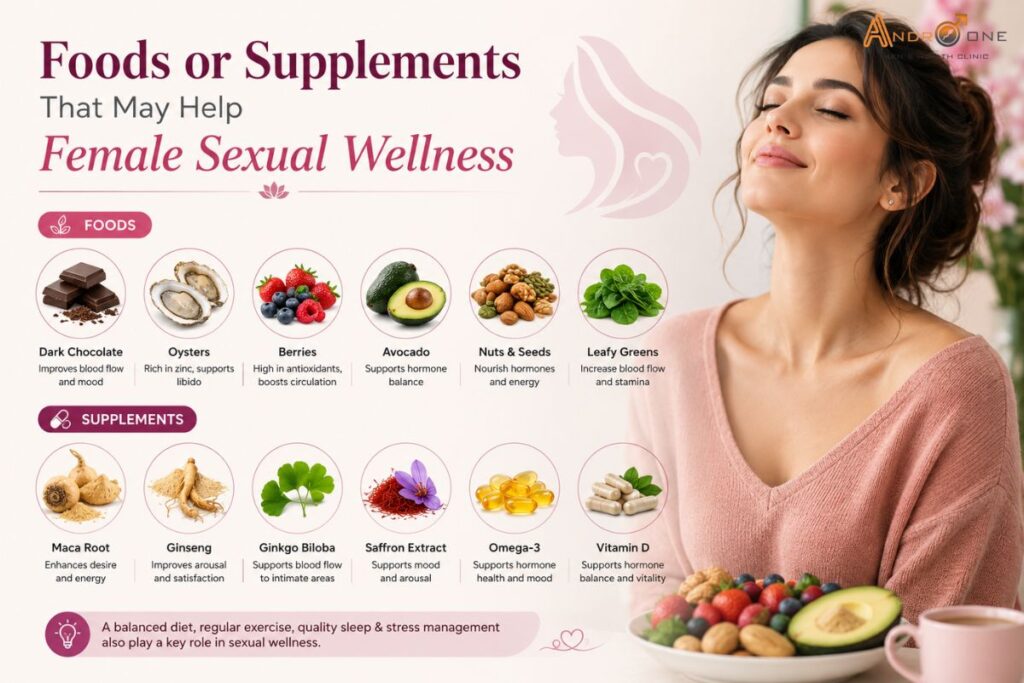 What Foods or Supplements May Help Female Sexual Wellness