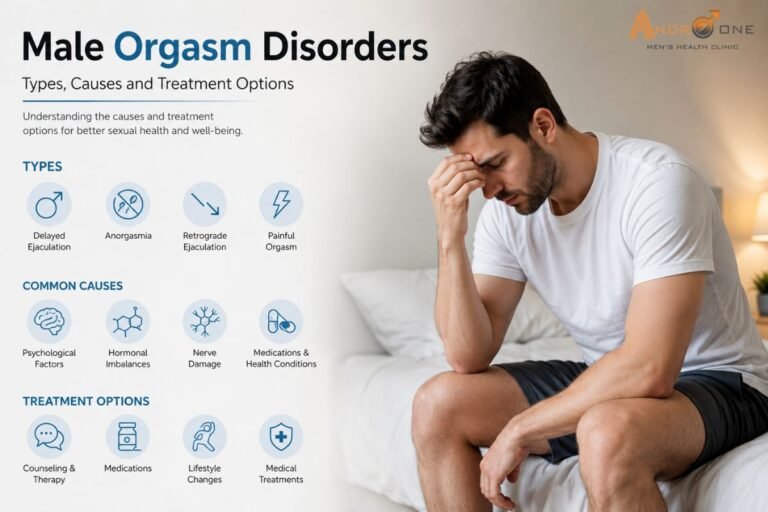 Male Orgasm Disorders: Types, Causes and Treatment Options