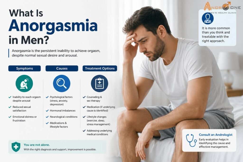 What Is Anorgasmia in Men Symptoms, Causes and Treatment